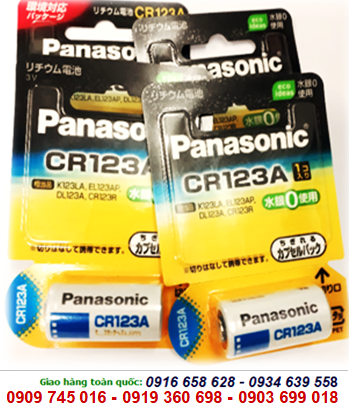 Pin Panasonic CR123A, CR123AW lithium 3V chính hãng Nội địa Nhật